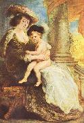 Peter Paul Rubens Portrat der Helene Fourment mit ihrem erstgeborenen Sohn Frans china oil painting artist